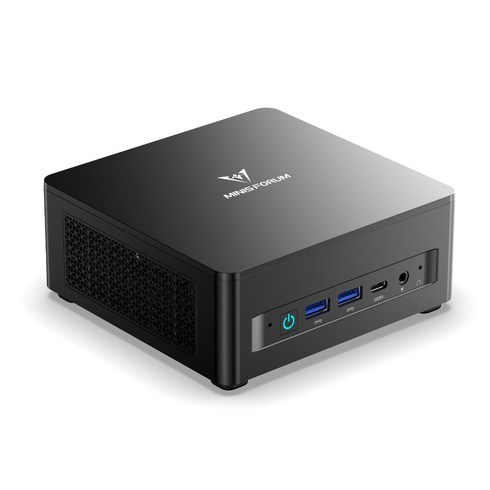 미니스포럼 UM760 Slim 고성능 미니PC(라이젠5 7640HS & Radeon 760M 16GB DDR5/1TB SSD) 소형 디자인 사무/엔터테인먼트, 윈도우 11 프로, 1TB, 블랙