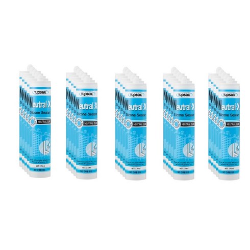 탑씰 Neutral-X 일반용 진밤색 실리콘 실란트 270ml 노즐포함, 25개