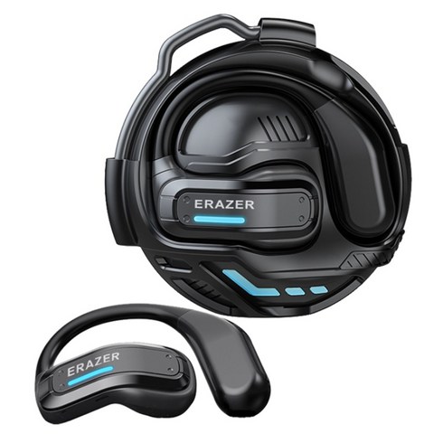 ERAZER X8 AI 번역 이어폰 무선 블루투스 OWS HiFi 방수 게이밍 이어폰, 검정색, AI 버전