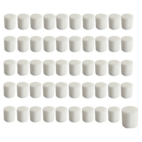 수경재배원형스펀지 x 50개입, 33mm 화이트