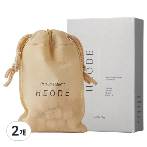 헤오드 편백 방향제 탈취제 옷장 화장실 신발장 제습 겸용, 에이프릴 프레쉬, 2개, 50g