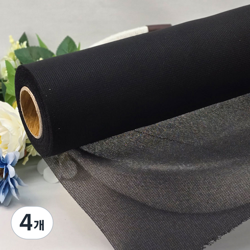 실크심지 50cm 18M(20마), 4개, 검정