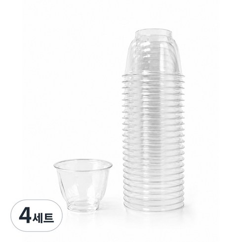 참조은생활 다회용 물결소주컵, 4세트, 25
