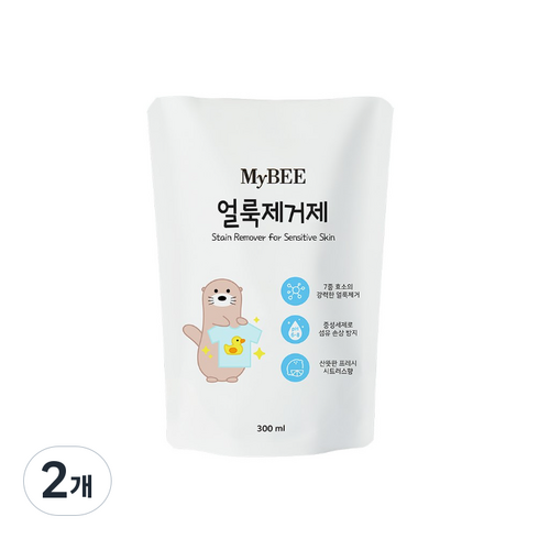 마이비 얼룩제거제 리필, 300ml, 2개