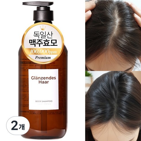 글랜젠데스 하르 독일 맥주효모 100000ppm 두피 쿨링 탈모샴푸 홈쇼핑 완판 탈모완화 두피케어솔루션, 2개, 500ml