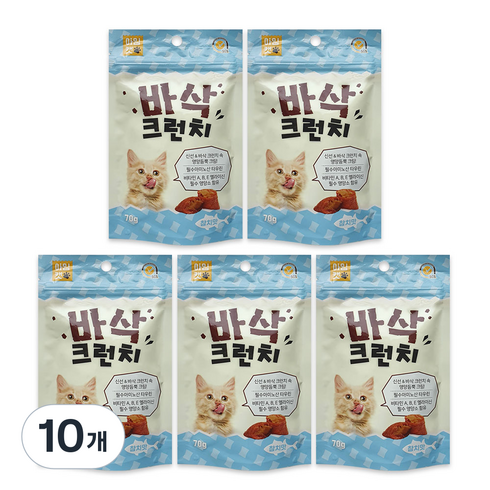 아임캣 바삭크런치 참치맛 겉바속촉 냥이간식, 10개