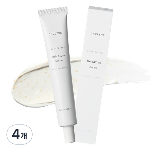 [임상통과] 멜라앤턴 기미 잡티 검버섯 흑자 색소침착 트라넥삼산 미백 크림, 4개, 45ml