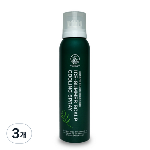 두피 쿨링 스프레이 아이스썸머 와치독리커버, 3개, 150ml