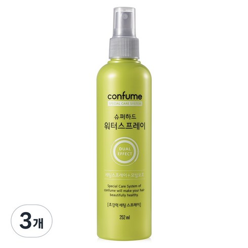 과일나라 컨퓸 슈퍼하드 워터스프레이, 252ml, 3개