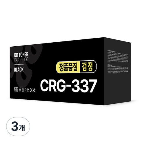 디디토너 CRG-337 재생 호환 토너 MF237w 236n 235 217W 215 210 216n 226dn 220 246dn, 3개, 검정