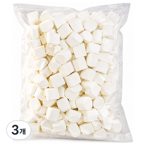 메가 마시멜로우 두바이 쫀득쿠키 베이킹용 대용량, 1kg, 3개