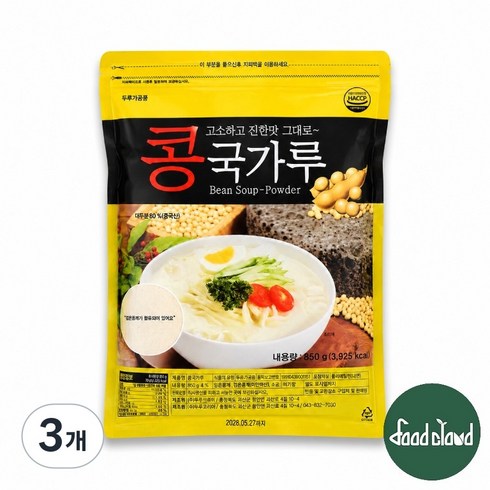 청솔식품 콩국가루, 850g, 3개