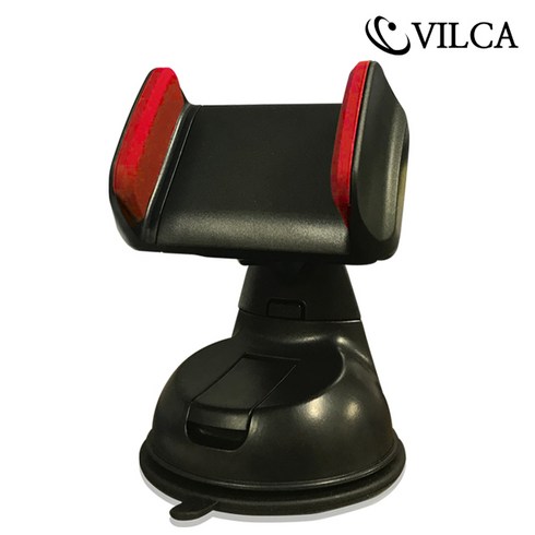 VILCA 마이티 흡착판 휴대폰 거치대, 1개, 블랙레드