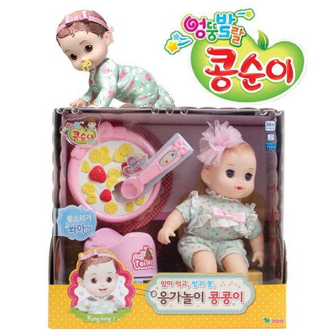 콩순이 콩콩이 변기놀이 인형세트, 혼합색상, 1개