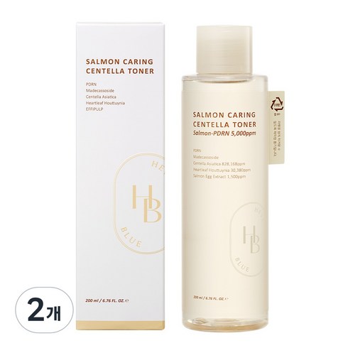 헤브블루 살몬 케어링 센텔라 토너, 2개, 200ml