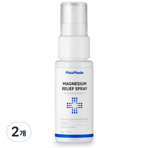 맥스메이드 뿌그네슘 마그네슘 릴리프 스프레이, 30ml, 2개