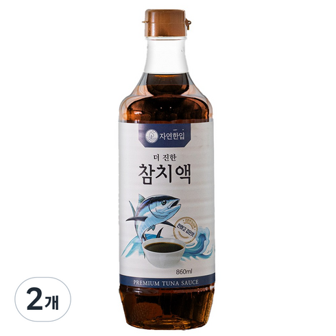 자연한입 더 진한 참치액, 2개, 860ml