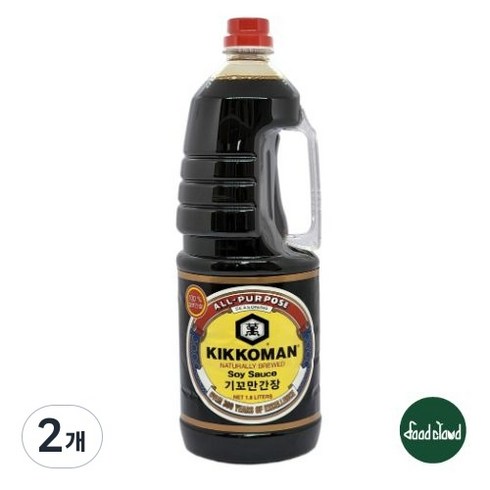기꼬만 양조간장, 1.8L, 2개