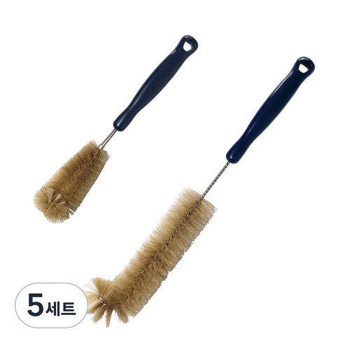 필굿리빙 자연모 젖병솔 세트, 5세트, 혼합색상