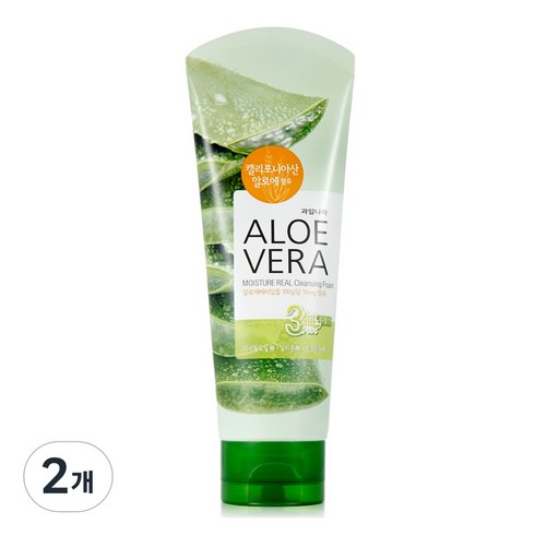 과일나라 알로에베라 모이스처 클렌징폼, 150ml, 2개