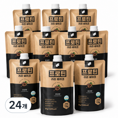 프로틴 귀리쉐이크 맛별 초코맛, 30g, 24개