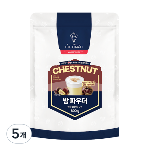 더캐럿 밤 라떼 파우더 분말 800g, 1개입, 5개