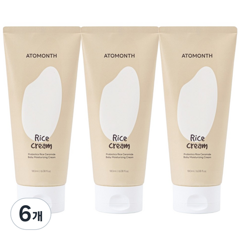 아토먼스 프로바이오틱스 세라마이드 유아 보습크림, 180ml, 6개