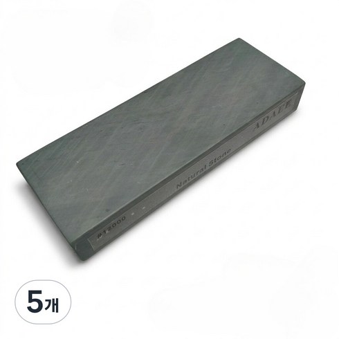 아다이(ADAEE) 천연 변성암 숫돌 12000방 대형 사시미 경면 마무리용 200x75x29mm, 5개