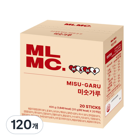 MLMC 미숫가루 스틱, 120개, 20g
