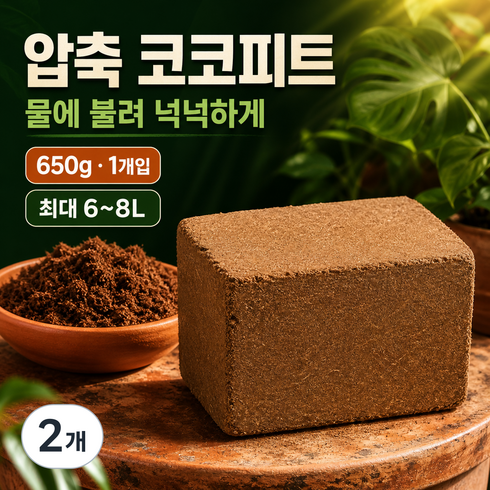 압축 코코피트, 7L, 2개