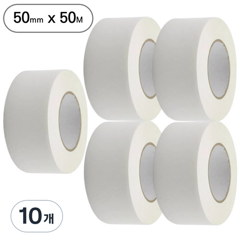 아트위브 대용량 종이 마스킹 테이프 아이보리 50mm (50M), 10개