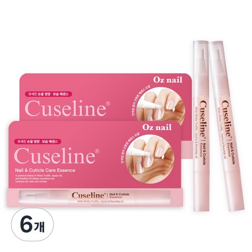 오즈네일 큐세린 네일 큐티클 케어 에센스 오일펜 핑크 솝 프리지아, 6개, 2ml