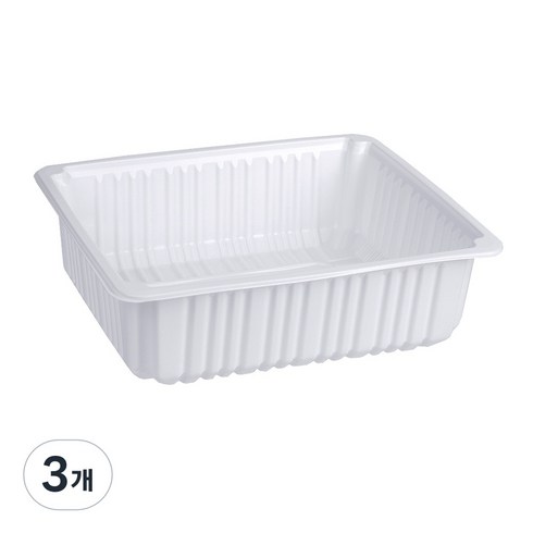 큐담 성형 실링용기 Q-23197 (23x19x7) 화이트, 3개, 100개입