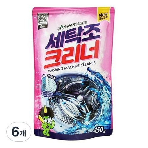 산도깨비 세탁조 크리너, 450g, 6개