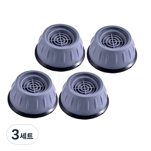 세탁기 건조기 흔들림 진동 흡수 받침대 일체형, 3세트