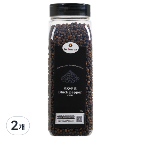 더테이스트랩 통후추 리필 흑후추 알후추, 450g, 2개