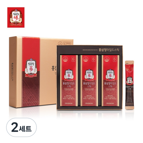 정관장 홍삼정 마일드 스틱 + 쇼핑백, 2세트, 300ml