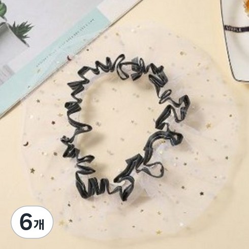 몽실커머스 강아지 얼굴 망사, 6개, 화이트