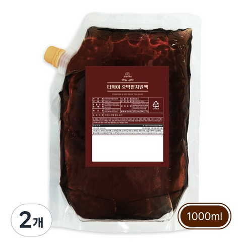 양원프레쉬 더와이 호박팥차원액(리필용), 2개, 1개입, 1kg