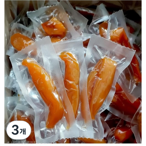 고구마말랭이 무첨가 100%고구마 개별포장 쫀득촉촉 천연간식, 3개, 1000g