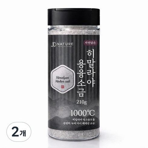 자연담은 히말라야 용융소금 핑크솔트, 2개, 210g