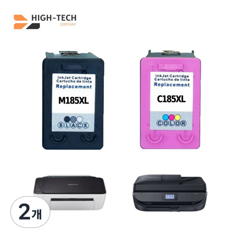 모드팜 대용량 INK-M185 XL 잉크 SL-J1680 / J1685 / J1780W / J1785W 호환, 2개, C185XL 컬러색 대용량 고급형