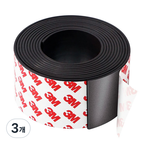 지구자석 3M 강력 자석테이프 50mm x 길이 3M, 3개