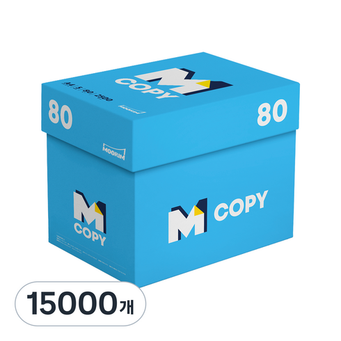 엠카피 M COPY 데일리 복사용지 80g, 15000개, A4