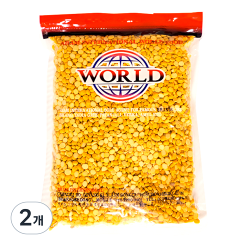 World Toor Dal 비둘기콩, 2개
