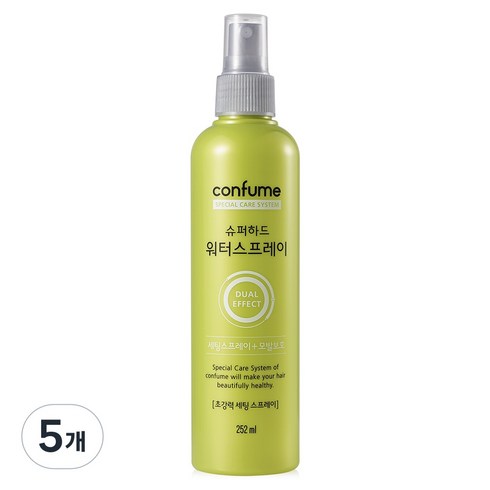 과일나라 컨퓸 슈퍼하드 워터스프레이, 252ml, 5개