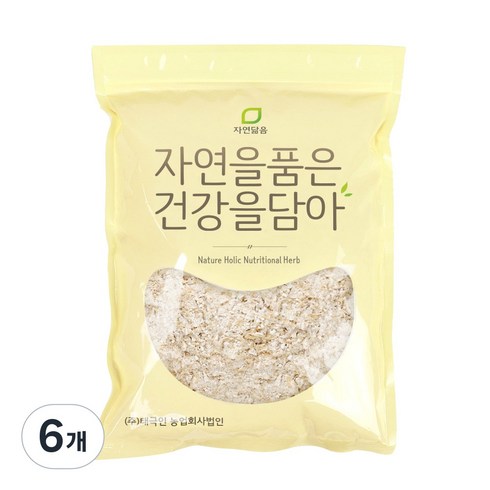 자연닮음 국산 보리 100% 엿기름 엿질금 고추장 조청 식혜 가루 2kg, 6개