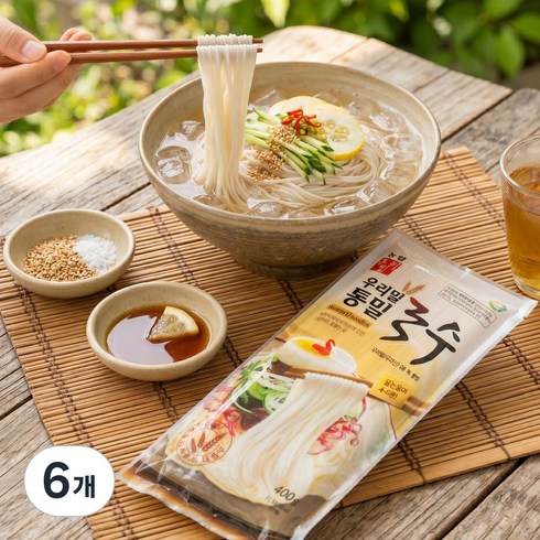 농협 국내산 우리밀 통밀국수, 400g, 6개