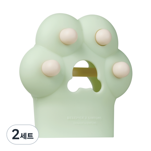 심통 단품 글러브치발기 2세대 동물시리즈 보관케이스포함, 치발기본품+단품케이스, 공룡발바닥, 2세트