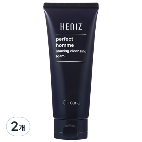 코리아나 히니즈 퍼펙트 옴므 쉐이빙 클렌징 폼 150ML 모공 피지 각질 케어 노페물 제거, 2개